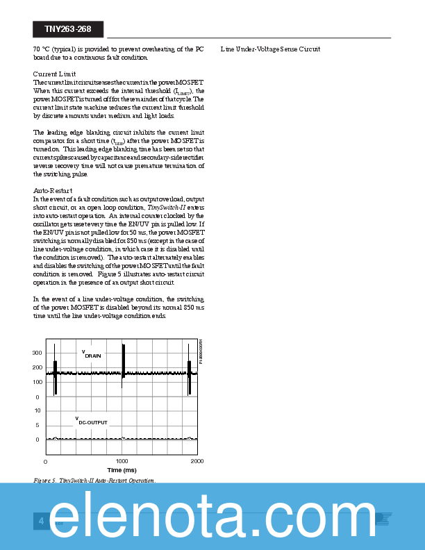 TNY264PN Datasheet PDF (1.18 MB) Power Integrations | Pobierz z Elenota.pl