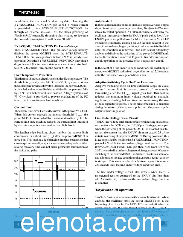 TNY274-280 Datasheet PDF (1.57 MB) Power Integrations | Pobierz z ...