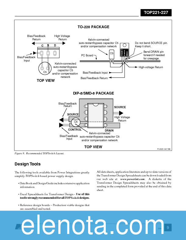 TOP225Y Datasheet PDF (179 KB) Power Integrations | Pobierz z Elenota.pl