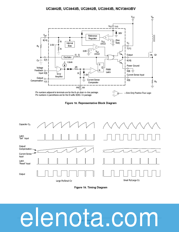 UC3842B Datasheet PDF (369 KB) ON Semiconductor | Pobierz z Elenota.pl