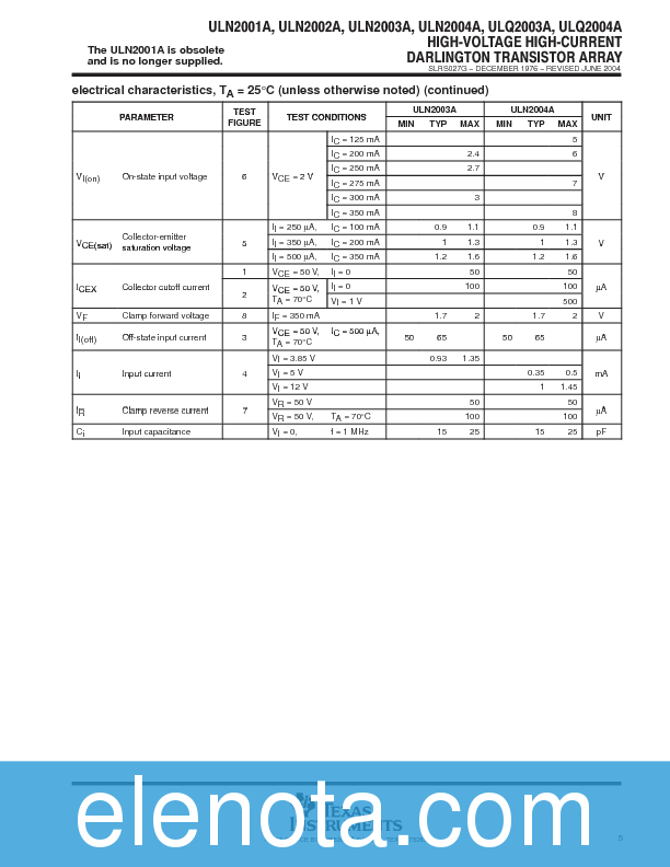 ulm2003a datasheet pdf ulm2003a datasheet pdf
