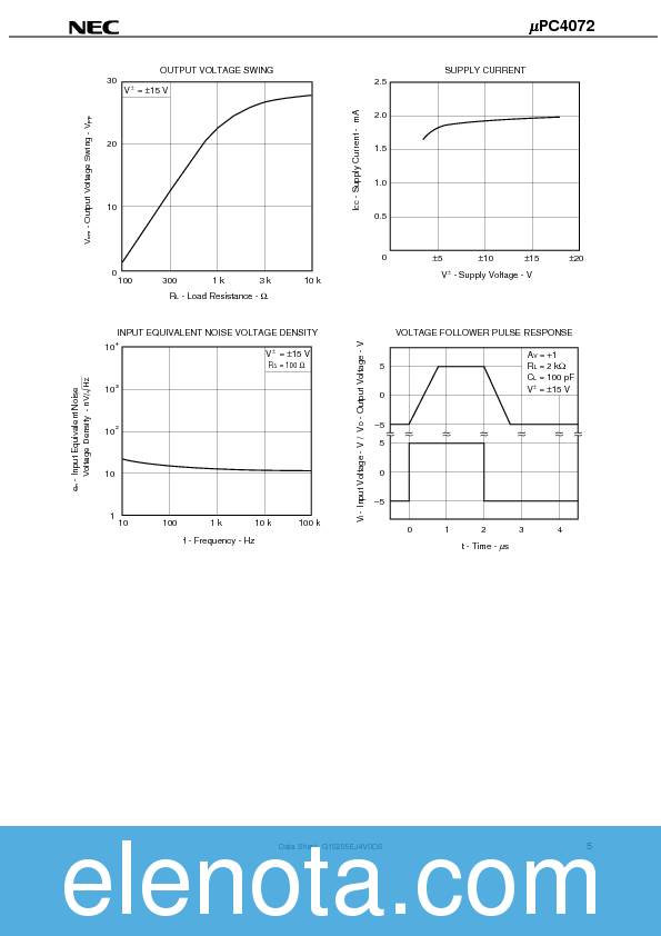 UPC4072 Datasheet PDF (68 KB) NEC | Pobierz z Elenota.pl