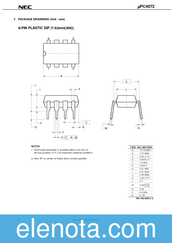 UPC4072 Datasheet PDF (68 KB) NEC | Pobierz z Elenota.pl