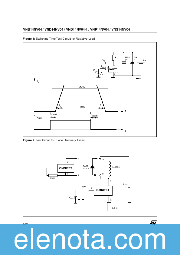 VND14NV04 Datasheet PDF (252 KB) STMicroelectronics | Pobierz z Elenota.pl