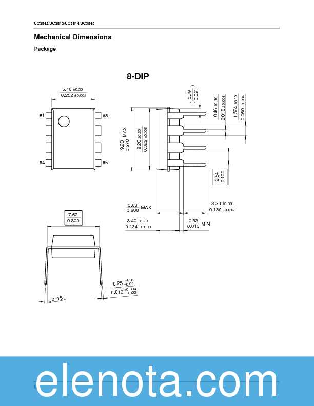 UC3843 Datasheet PDF (129 KB) Fairchild | Pobierz z Elenota.pl