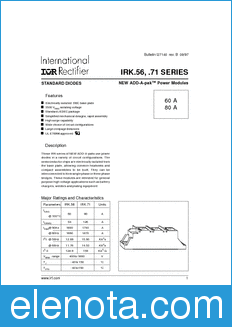 International Rectifier .71 SERIES datasheet