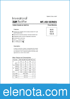 International Rectifier 104MTKB datasheet