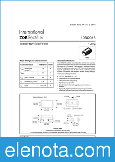 International Rectifier 10BQ015 datasheet