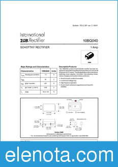 International Rectifier 10BQ040 datasheet