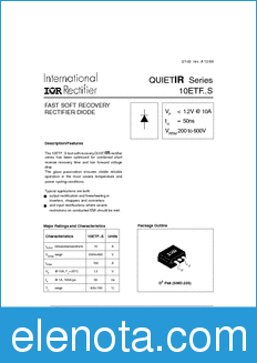 International Rectifier 10ETF02S datasheet