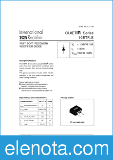 International Rectifier 10ETF10S datasheet
