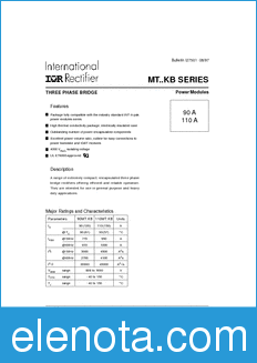 International Rectifier 110MT080KB datasheet
