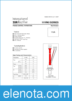 International Rectifier 110RKI120 datasheet