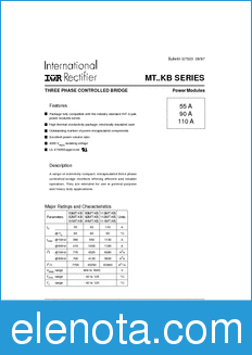 International Rectifier 111MT080KB datasheet