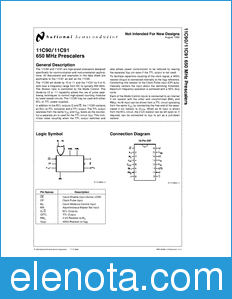 National Semiconductor 11C90 datasheet