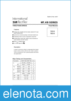 International Rectifier 130MT080KB datasheet