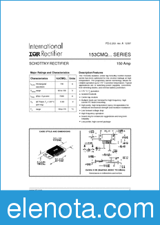 International Rectifier 153CMQ080 datasheet