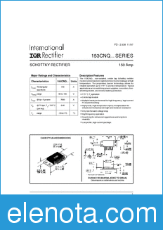 International Rectifier 153CNQ080 datasheet
