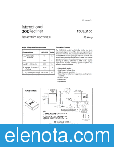 International Rectifier 15CLQ100 datasheet