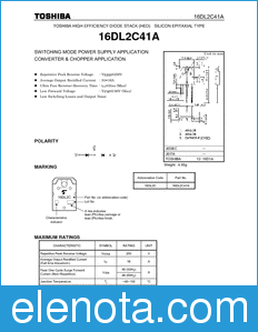 Toshiba 16DL2C41A datasheet