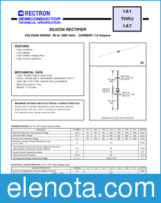 Rectron 1A4-F-S-P50 datasheet