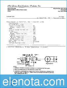 National Semiconductor 1N1184A datasheet