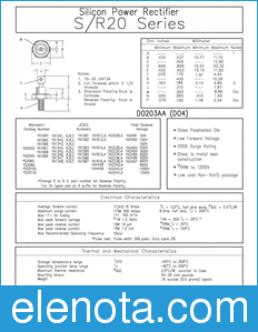 Microsemi 1N1582 datasheet