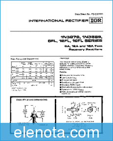 International Rectifier 1N3880 datasheet
