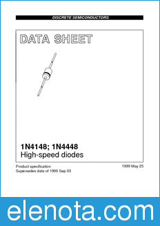 Philips 1N4148 datasheet