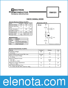 Rectron 1N4151-B datasheet