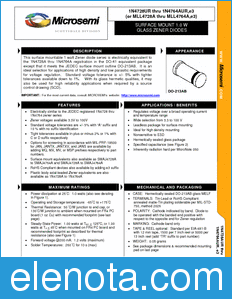 Microsemi 1N4763AUR datasheet