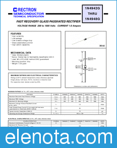 Rectron 1N4942G-T datasheet