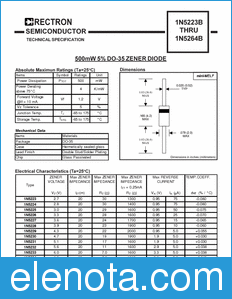 Rectron 1N5240B-B datasheet