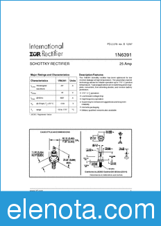 International Rectifier 1N6391 datasheet