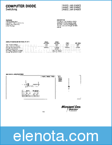 Microsemi Corporation 1N643 datasheet