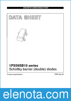 Philips 1PS59SB10 datasheet