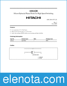 Hitachi 1SS120 datasheet