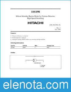 Hitachi 1SS198 datasheet
