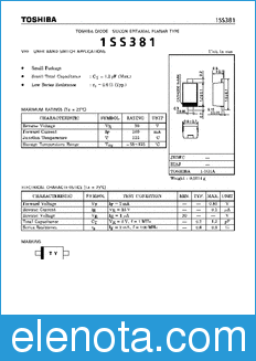 Toshiba 1SS381 datasheet
