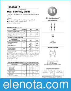 ON Semiconductor 1SS383T1G datasheet