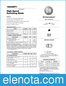 ON Semiconductor 1SS400T1 datasheet