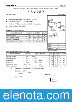 Toshiba 1SV287 datasheet