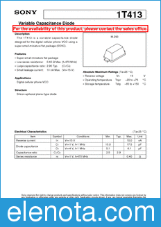 Sony Semiconductor 1T413 datasheet