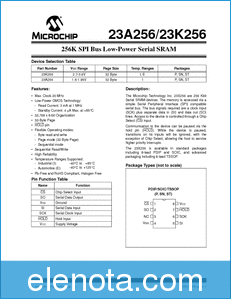 Microchip 23A256 -3K256 datasheet
