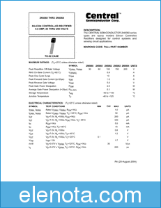 Central Semiconductor 2N5064 datasheet