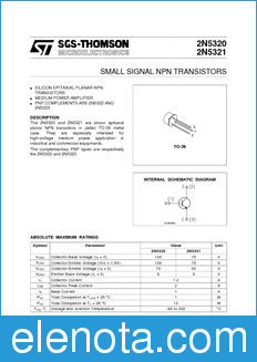 STMicroelectronics 2N5320 datasheet