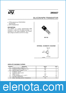 STMicroelectronics 2N5657 datasheet