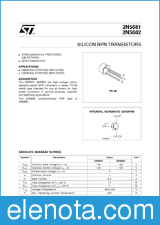 STMicroelectronics 2N5681 datasheet