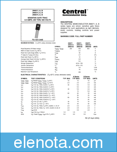 Central Semiconductor 2N6073A datasheet