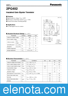 Panasonic 2PG402 datasheet